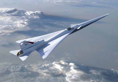 Сверхзвуковой самолет НАСА X-59, способный преодолеть звуковой барьер 